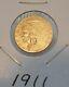 1911 Gold Indian Head $2.50 Quarter Eagle Beautiful Collector Coin 4.18 Grams
