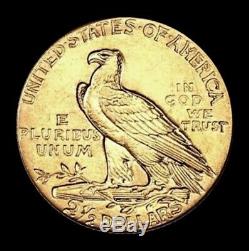 1911 Gold Indian Head Quarter Eagle $2.50 Excellent Jewelry Coin 4.18 Grams
