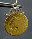 1913 U. S. $5.00 Gold Indian Coin Mounted 14k Gold As Pendant 8.7 Grams