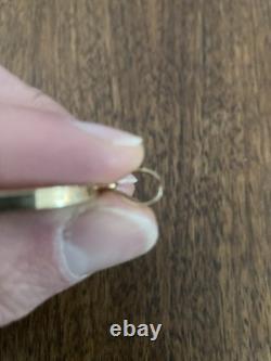 1914 French 20 Franc gold coin In 14k Solid Gold Bezel, Weighs 7.8g, Exc