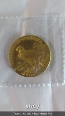 1914 US 500 Indian Head gold coin KM129 AGW 242 oz 836 grams High grade G2U