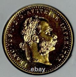 1915 AUSTRIA 1 DUCAT RESTRIKE PROOFLIKE GEM. 1106 Oz COIN GOLD. 986 Beauty