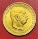 1915 Austria 20 Corona Gold Coin, Au/bu. 6.78 Grams. 1960 Oz. Of Gold