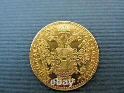 1915 Austria Gold Coin Uncirculated 3.45 Grams Emperor Joseph