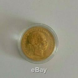 1915 Gold Austria 3.49 Grams 1 Ducat Coin Mint State