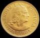 1917 Gold Peru 7.988 Grams Un Libra 1 Pound Coin Lima Mint