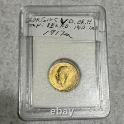1917 king George 22K YELLOW GOLD coin