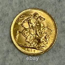 1917 king George 22K YELLOW GOLD coin