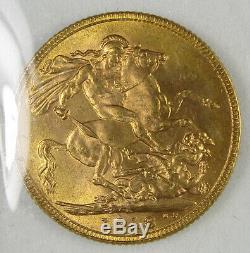 1918-I Gold Full Sovereign, George V Bombay, India Mint 7.988 Grams