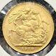 1918-p British Gold Sovereign Perth Australia 8.01 Grams Lustrous Bu Coin