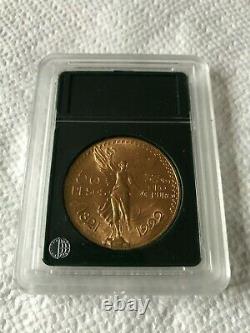 1922 Mexico 50 Pesos 1.2 Oz. 37.5 Grams Gold Bullion Coin, Beautiful