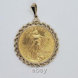 1924 $20 Double Eagle Gold Coin Pendant 41.85 Grams