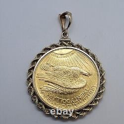 1924 $20 Double Eagle Gold Coin Pendant 41.85 Grams