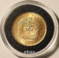 1925 Colombia 5 pesos Gold Coin 917 gold 7.9881 grams