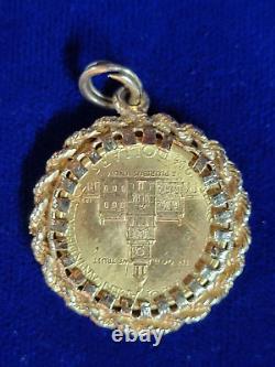 1926 Gold $2.50 Sesquicentennial Commemorative w 14k Bezel Pendant 7.4 grams