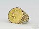 1928 $2.50 Indian Gold Coin Mens Ring 14k Gold Size 8.75 Heavy 10.6 Grams! 15778