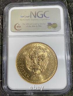 1930 Mexico 50 Pesos Gold Coin MS 63 NGC Cincuenta Oro Puro Centenario 37.5grams
