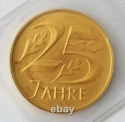 1938 9.986% Gold 25 Year Medal Germany ANACS MS 66 (23.66Kt gold)