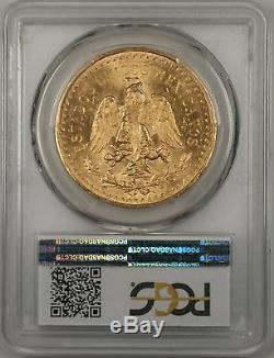 1944 Mexico Gold 50 Peso Coin 37.5 Grams Oro Puro PCGS MS-65 KM-481