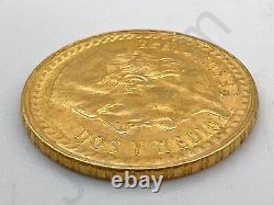 1945 2.5 Pesos Dos Y Medio Pesos Mexico Gold Coin (1.8748 Grams Of Gold)