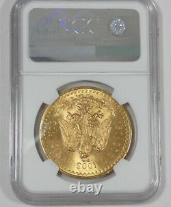 1945 MEXICO GOLD 50 Pesos CERTIFIED NGC MS 65