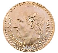 1945 Mexican Gold Peso 2.5 Peso Gold Coin Bu