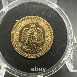 1945 Mexico Gold 2 1/2 Pesos Gold Coin Dos Y Medio. 0603 oz, 2.1 gms