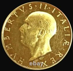 1946 Gold Italy Proof Last King Umberto II 16.9 Gram Institutional Referendum