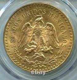 1946 MEXICO 50 PESOS 1.2 Oz. 37.5 Grams GOLD PCGS MS65 MS-65 Beautiful GEM