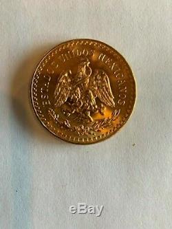 1947 50 Pesos Mexican Gold Coin, Re-strike, 1.2 Troy oz. 37.5 Grams