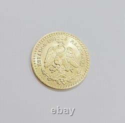 1947 Mexican Centenario 50 Gold Pesos Coin Solid 10k Yellow Gold Centenaro REAL