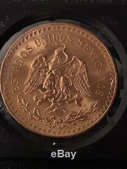 1947 Mexico Gold 50 Pesos BU 1.2057 Oz, 37.5 Grams GOLD Bullion Coin