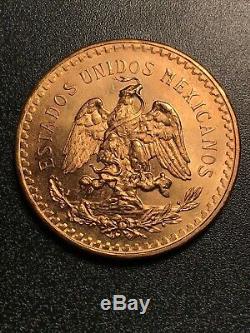 1947 Mexico Gold 50 Pesos BU 1.2057 Oz, 37.5 Grams GOLD Bullion Coin