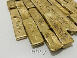 1950 Grams Scrap Gold Bar For Gold Recovery Melted Different Computer Coin Pins