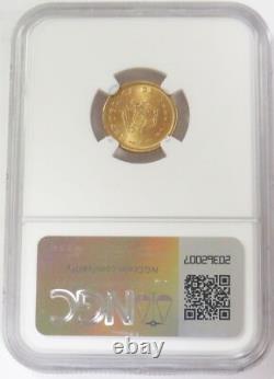 1952 Gold Bolivia 3.5 Gramos Revolution Coin Ngc Mint State 64