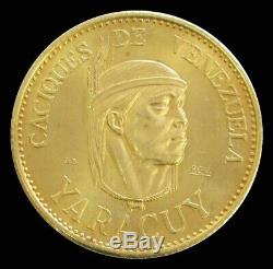 1955 Gold Venezuela Caciques Yaracuy 60 Bolivares Coin 22.2 Gram