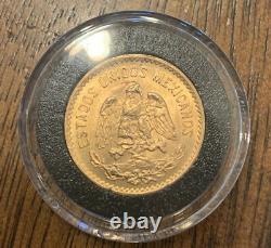 1955 M Cinco Pesos Mexico Gold Coin Estados Unidos Mexicanos 4.2 Grams