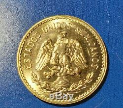 1955 MEXICAN 5 PESO GOLD COIN MEXICO 5 PESOS CINCO 4.166 grams