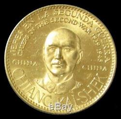 1957 Gold Venezuela China Chiang Kai Shek 22.2 Gram Chiefs World War II