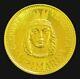 1957 Urimare Gold Venezuela 6 Grams Indian Chieftain Caciques Coin