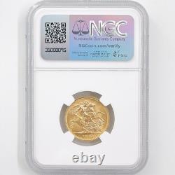 1958 Great Britain Elizabeth II Sovereign 1 Pound 7.99 Grams Gold Coin NGC MS 66