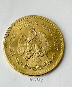 1959 Estados Unidos Diez Pesos Mexico 10 Pesos Gold Coin Excellent Condition