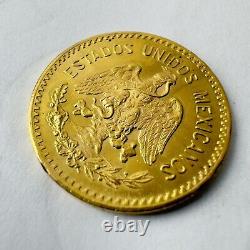 1959 Estados Unidos Diez Pesos Mexico 10 Pesos Gold Coin Excellent Condition