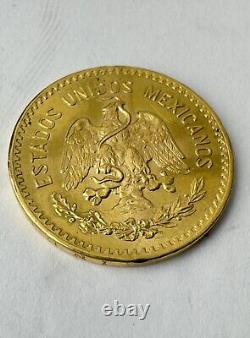 1959 Estados Unidos Diez Pesos Mexico 10 Pesos Gold Coin Excellent Condition