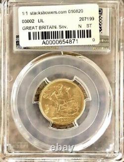 1959 Gold Sovereign Coin, PCGS High Graded MS66, 7.98 Grams Of 22 Carat Gold