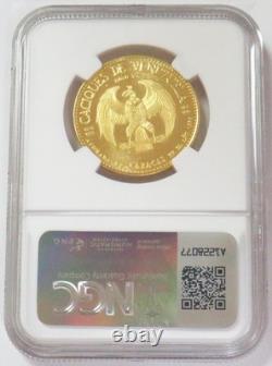 1959 Gold Venezuela Chacao Caciques Chief 15 Gram Ngc Ms 64