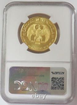 1959 Gold Venezuela Manaure Chief Caciques 15 Gram Ngc Ms 65