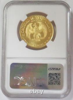 1959 Gold Venezuela Yaracuy Caciques Chief 15 Gram Ngc Ms 64