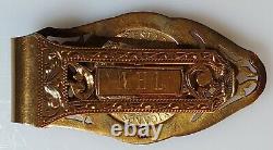 1959 Mexico Mexican 20 Peso Gold Coin Yellow Money Clip 34.9 grams