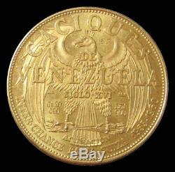 1960 Gold Caciques Murachi Indians Of Venezuela 20 Grams Large 37mm Au